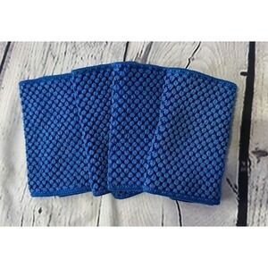 Norwex Counter Cloths Set of 4 Bright Navy Blue Excellent Condition